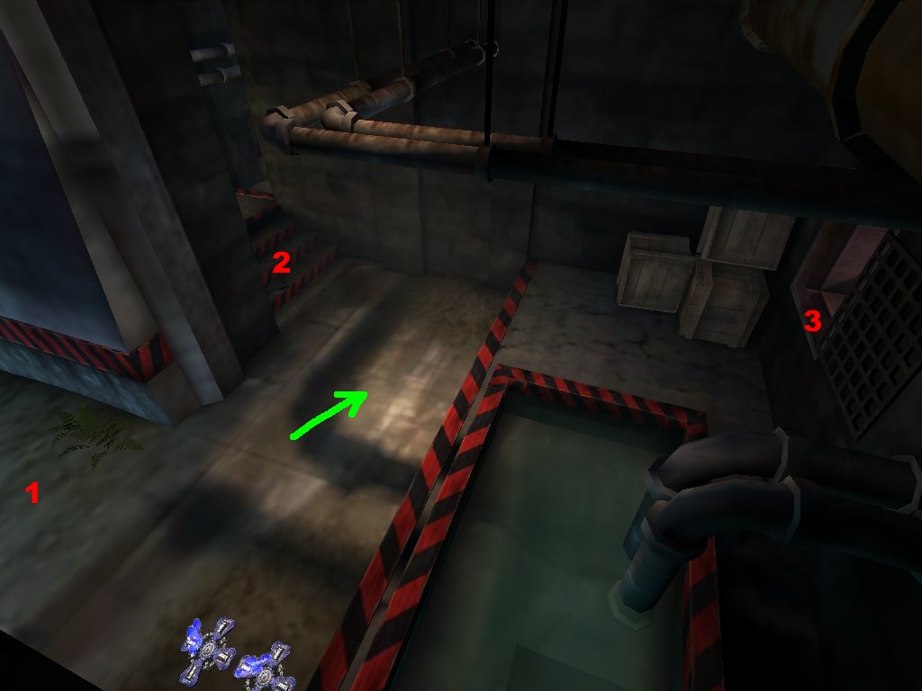 8. Flag to Middle Entrance